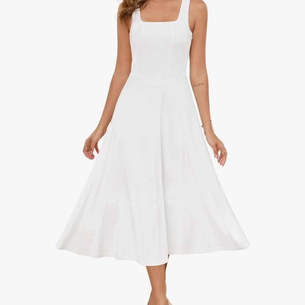 NWT Elegant White Sleeveless Dress